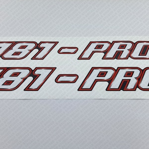 Stratos 181 Pro Boat Logo Decal Set of 2 x 14.75&quot;