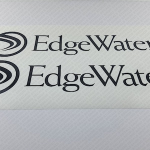 Edgewater Boat Logo Decals Set of 2 x 21&quot;