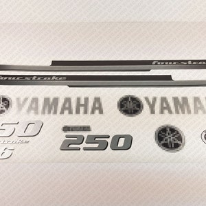 ヤマハ F 250 4 ストローク船外機用、手作りのビニール デカール