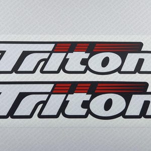 Triton Boat Logo V2 Decal Set of 2 x 17&quot;