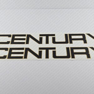 Century Boat Logo Gold Decals Set of 2