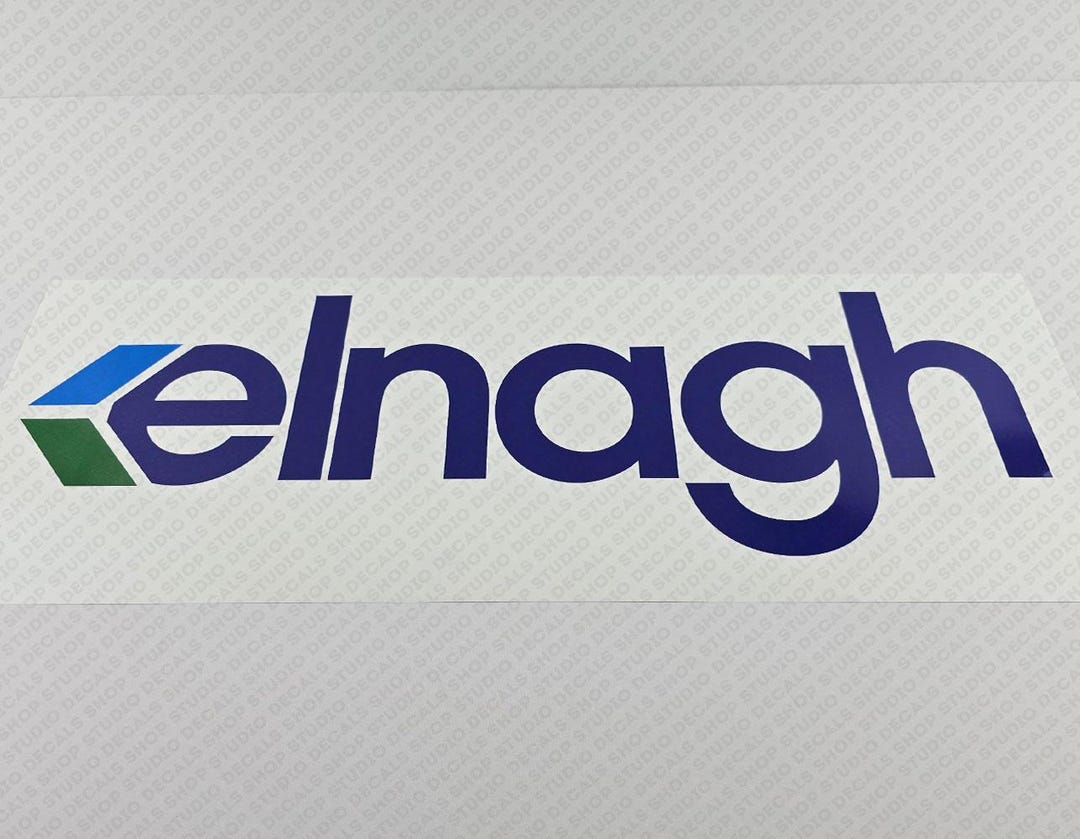 Elnagh Logo 55cm 3 color Decal Sticker Reproduction Etsy