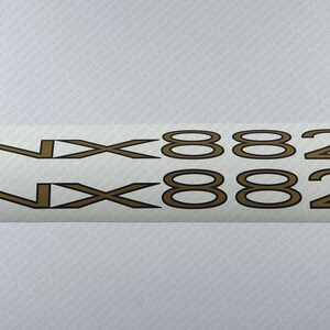 Tracker Marine Nitro NX882 Boat Gold Logo Decal Set of 2 x 18&quot;