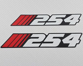 Stratos 254 Boat Logo Decal Set of 2 x 12"