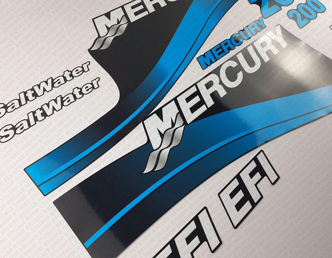Mercury 200hp EFI Saltwater Outboard Engine Decals Sticker Set - Etsy