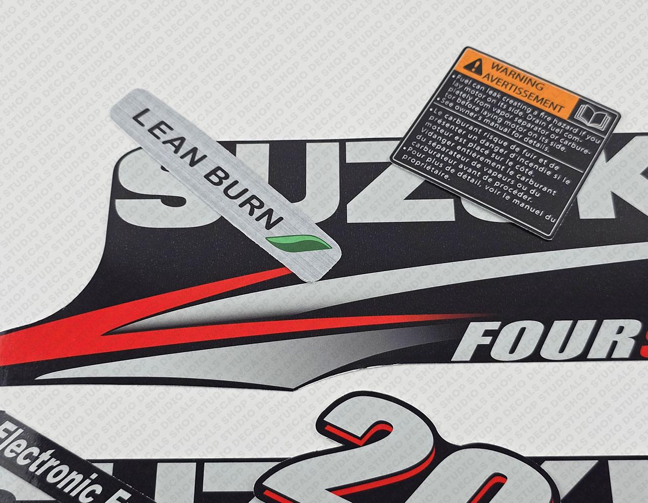 Suzuki DF20 20hp Four Stroke - 2010 - 2013 Outboard Engine Decals ...