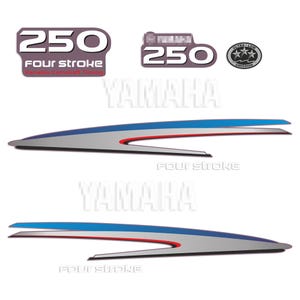 Yamaha  250 HP Four Stroke outboard engine decals sticker set reproduction