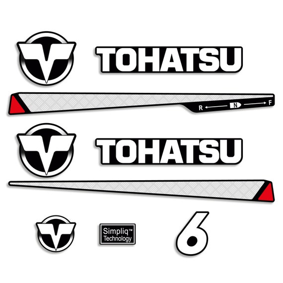 トーハツ 6 HP 2ストローク船外機デカールステッカーセット複製 - Etsy 
