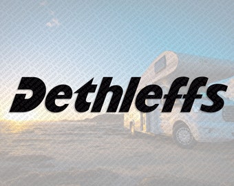 Dethleffs Logo sticker sticker reproductie