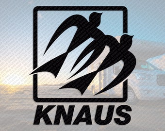 Knaus Logo Decal 25cm sticker reproductie