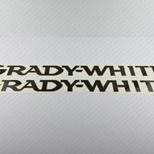 Grady White Boat Logo 2 colori Decalcomanie Set di 2