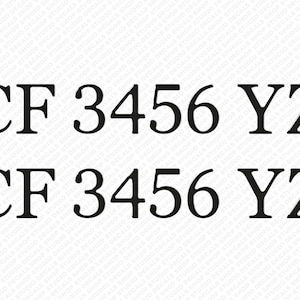 Bijpassend lettertype kobaltblauw boot verhoogde koepelvormige registratiestickers stickers 21,5 x 3 inch set van 2 inch