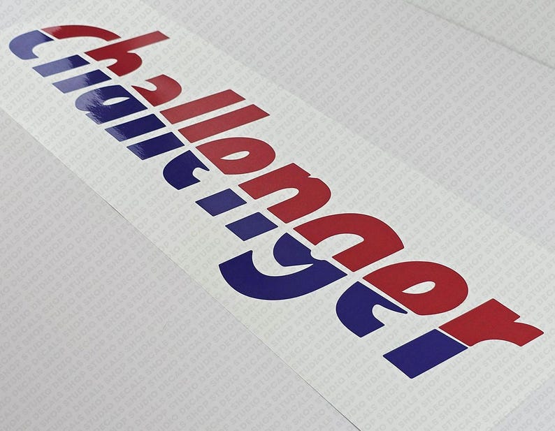 Challenger Logo 60cm Decal Sticker Reproduction - Etsy