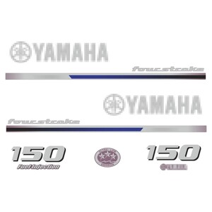 Custom Yamaha 150HP Four Stroke Outboard Engine Cowl Decal / Sticker Kit