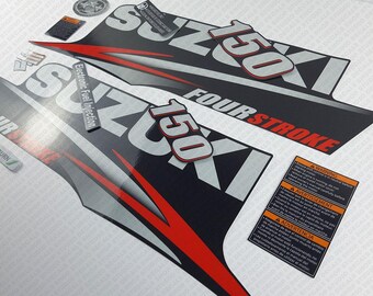 Outboard Engine Decal Kit For Suzuki DF150 FourStroke 2010-2013 – Discontinued Decals