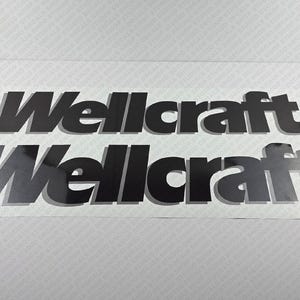 Wellcraft Boat Logo V2 Decal Set of 2 x 32&quot;