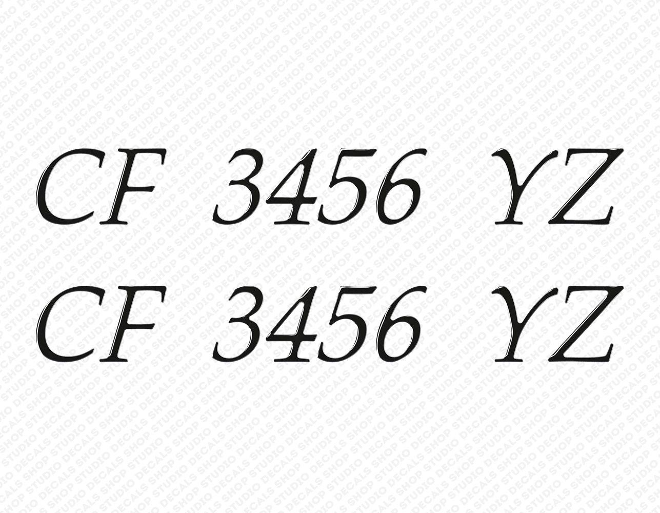 Scout Passende Schriftart Boot Rarised Domed Registrierung Aufkleber Aufkleber 23,2 "x 3" Höhe 2er-Set