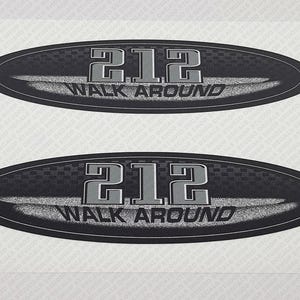 Hydra-Sports 212 Walk Around 2002 Boat Oval Decal Set of 2 x 7.7&quot;