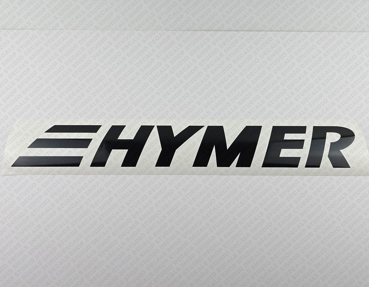 Riproduzione dell'adesivo con logo Hymer