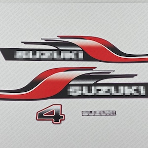 Suzuki DT4 4hp Two Stroke - 1998 outboard engine decals sticker set reproduction