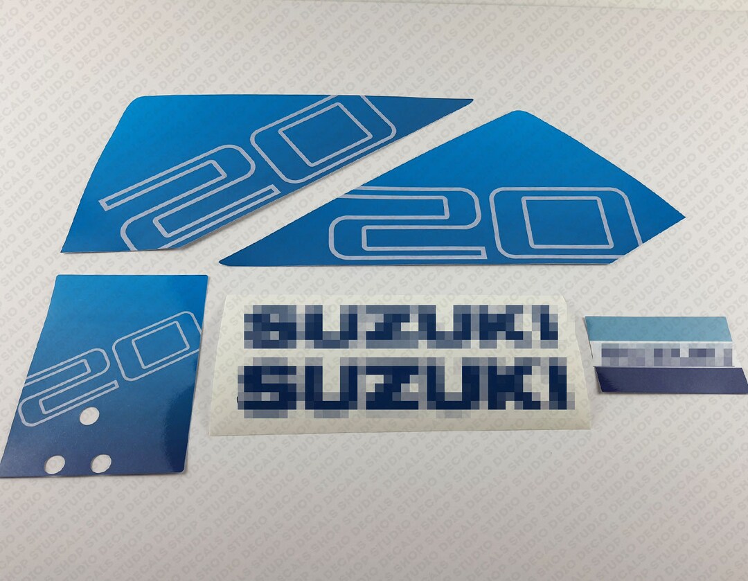 Suzuki DT20 20hp Two Stroke Outboard Engine Decals Sticker Set ...