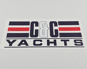C&C Yachts Boat Logo Decal 11.75"