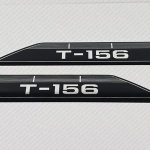 Glastron T-156 1973 And Up CHROME Boat Decals Set of 2 x 12&quot;