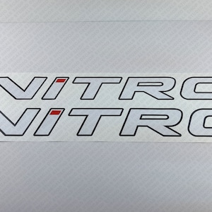 Tracker Marine Nitro Boat White/Black Logo Decal Set of 2