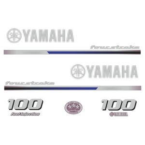 Yahama 100 PS Four Stroke 2013 Außenbordmotor Aufkleber Reproduktion