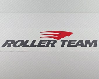 Roller Team Logo Raised Domed Decal 65cm. x 17cm. 1pcs.