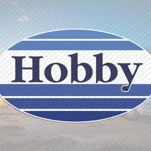 Hobby Logo Multicolor Decal sticker reproduction