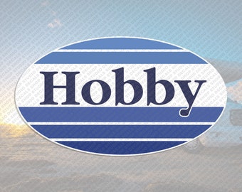 Hobby Logo Meerkleurige stickerstickerreproductie