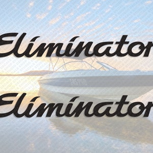 Eliminator Boat Logo Decals Set of 2