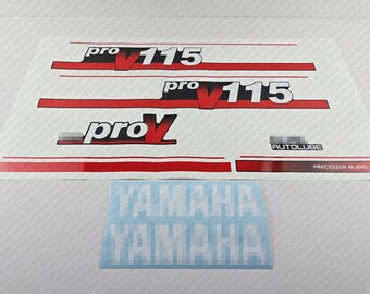 YAMAHA 90 Two-Stroke Outboard Vinyl Decal Set – ORACAL Lettering Stickers By BOAT-MOTO