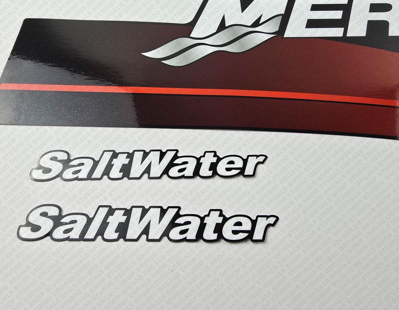 Mercury 125hp EFI Saltwater Outboard Engine Decals Sticker Set ...