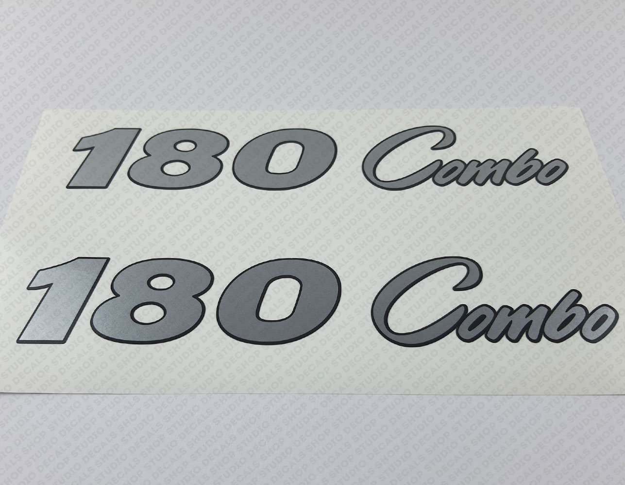 Lot De 2 Décalcomanies PRO CRAFT 170 COMBO Argent NEW STYLE 10.5 Pouces - Happy Skull Decals