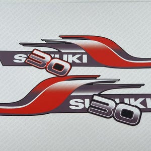 Suzuki DT30 30hp Two Stroke 1998-1999 outboard engine decals sticker set reproduction