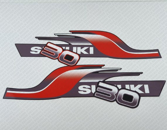 スズキ DT30 30hp 2ストローク 1998-1999 船外機 デカール ステッカー 