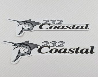 Wellcraft 232 Coastal Boat Decal Set of 2 x 16.25"