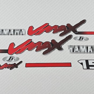 Yamaha  15 HP Vmax Jr outboard engine decals sticker set reproduction