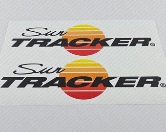 Sun Tracker Boot Logo Aufkleber 2er Set