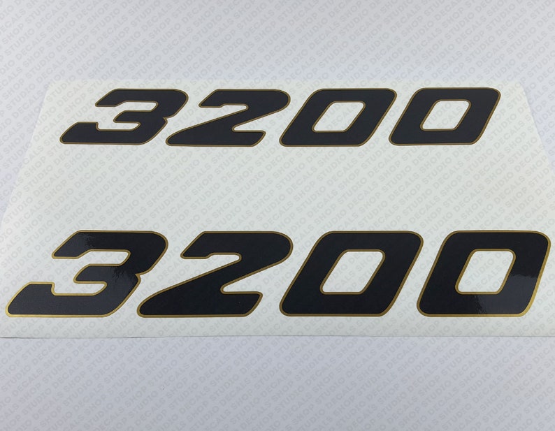 Century Boat 3200 Logo Gold Decals Set of 2 X 16.75