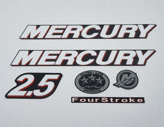 Letrero De Metal Mercury Outboards – Novelty Sign 8x12 Pulgadas, Ventas Y Servicio, Colorido Decoración Taller