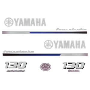 Yahama 130 PS Four Stroke 2013 Außenbordmotor Aufkleber Reproduktion
