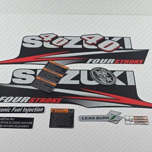 Suzuki DF40 40hp Four Stroke - 2010 - 2013 set di adesivi per motore fuoribordo
