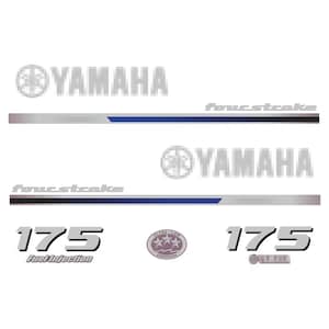 Yamaha 175 HP Four Stroke 2013 outboard engine decals sticker set reproduction