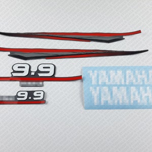 Yamaha  9.9 HP Two Stroke outboard engine decals sticker set reproduction