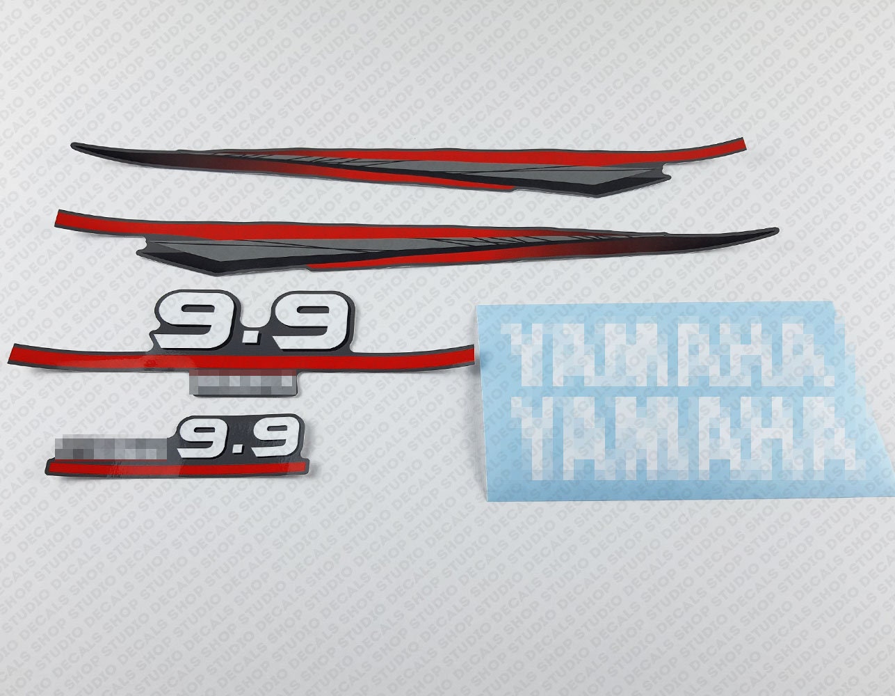 Yamaha  9.9 HP Two Stroke outboard engine decals sticker set reproduction