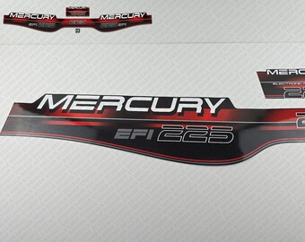 thumbnail image 2 of Mercury 150hp 2-Stroke Saltwater EFI Outboard Decals/Sticker Kit – Reproduction, Made In UK By Outboard Graphics 2 of 4