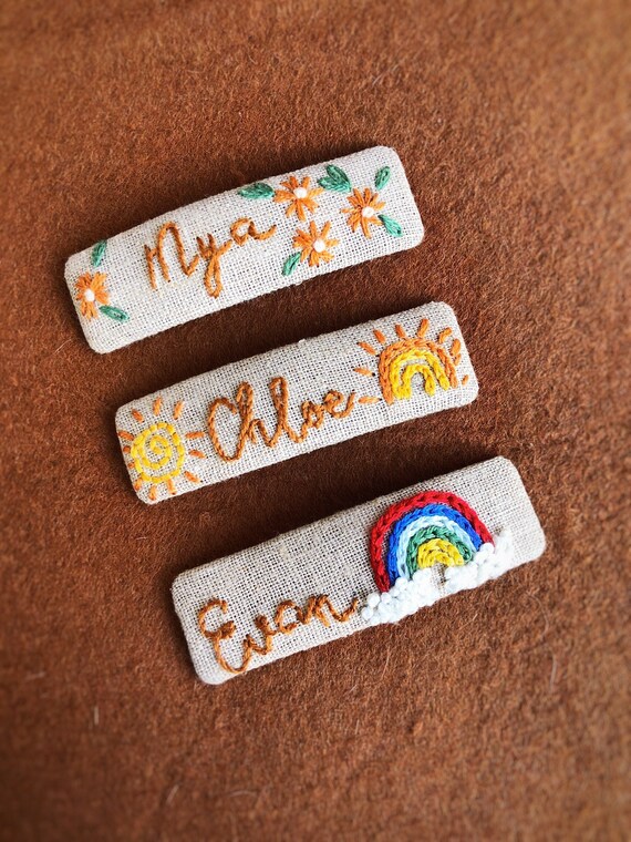 Personalized Hair Clip Custom Name Hair Clip Name Hair Clip Etsy